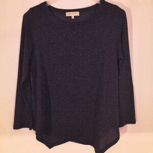 Jones New York Sport Ladies Size XL Navy Loose Fit Lightweight Tunic / Sweater